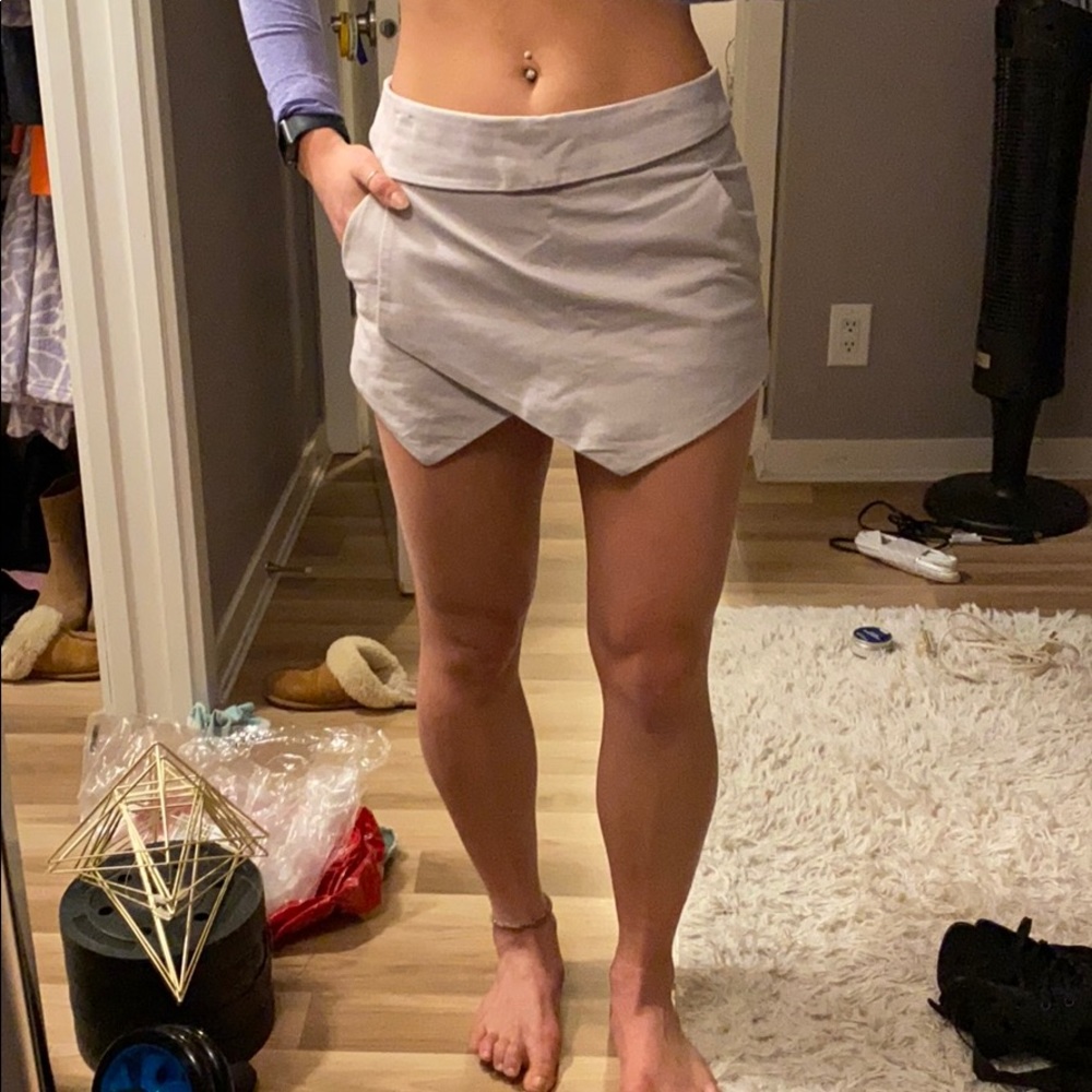 Talula lilac asymmetrical skort skirt